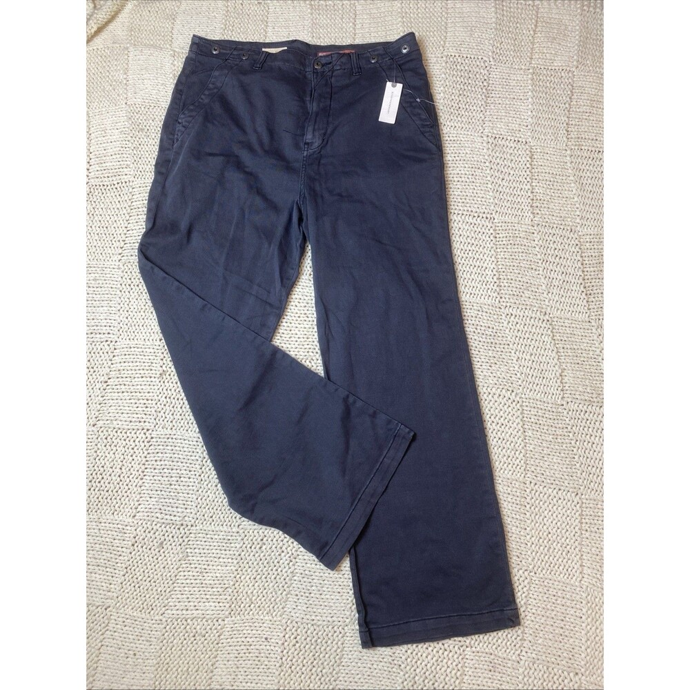 NWT Anthropologie Pilcro Pants Womens Size 29 Gray Slouchy Chino High Rise - Picture 2 of 8